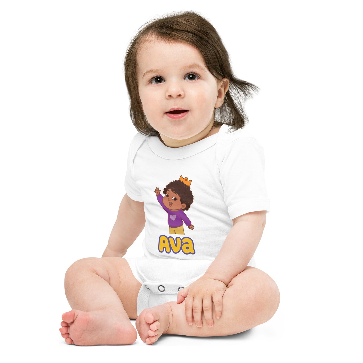 Ava Takes a Walk: Baby Short Sleeve Onesie