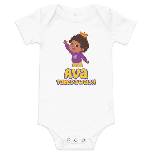 Ava Takes a Walk: Baby Short Sleeve Onesie